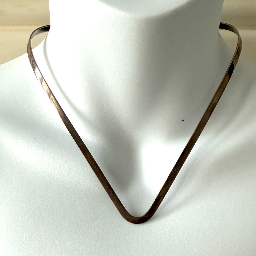 Mexican handmade signed, 925 silver collar - Picture 2 of 6